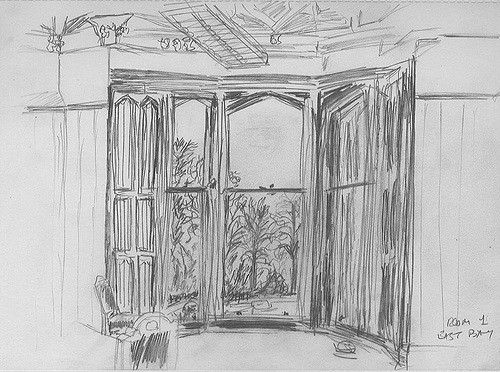 500x372 Room 1 Bay Window Sketch This Sketch Was Done Late - Bay Window Sketch