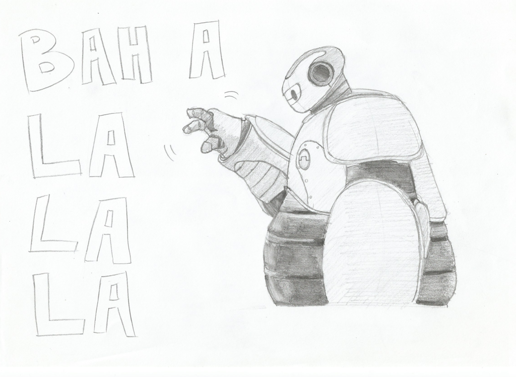 1024x748 Big Hero 6 - Baymax Sketch