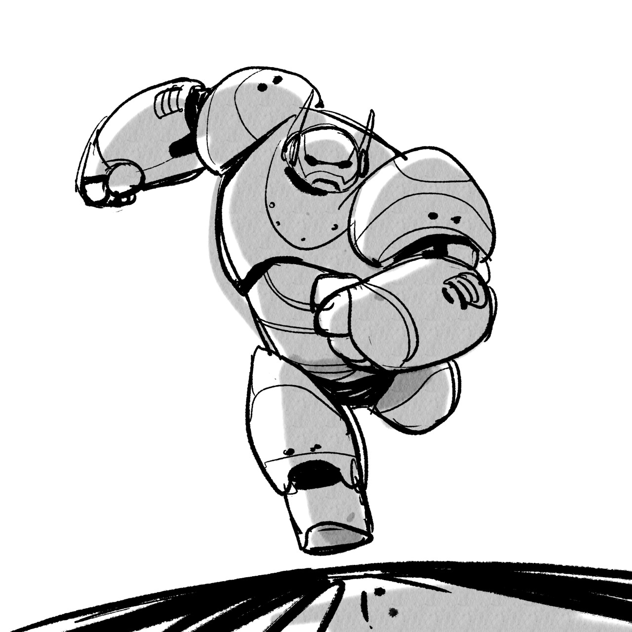 1280x1280 Cosmoanimato - Baymax Sketch