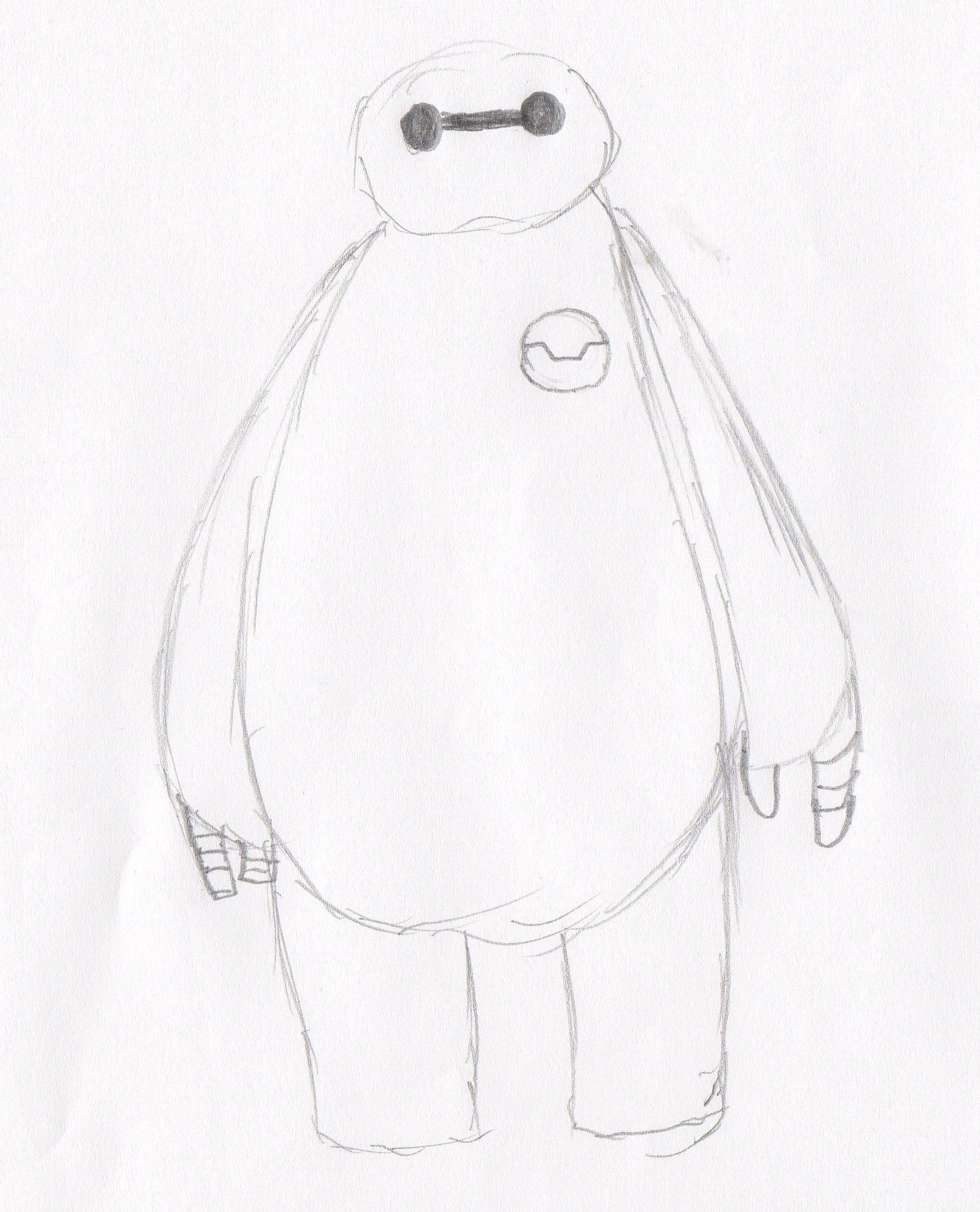1604x1984 Baymax Quick Sketch Weasyl - Baymax Sketch