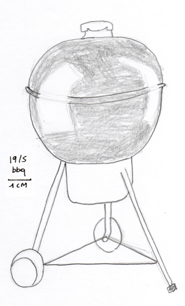 363x600 Five Minute Sketch 77 Bbq A Stream Of Milk - Bbq Sketch