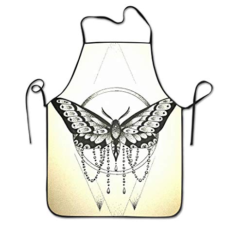 463x463 Lace Tattoo Sketch Adjustable Apron For Kitchen Bbq - Bbq Sketch