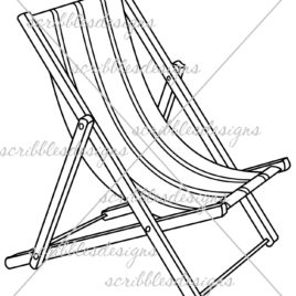 268x268 Coloring Pages Of Beach Chairs Coloring Pages - Beach Chair Sketch