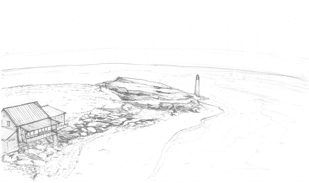 1000x594 Beach House Sketch By Hanonly1 - Beach House Sketch