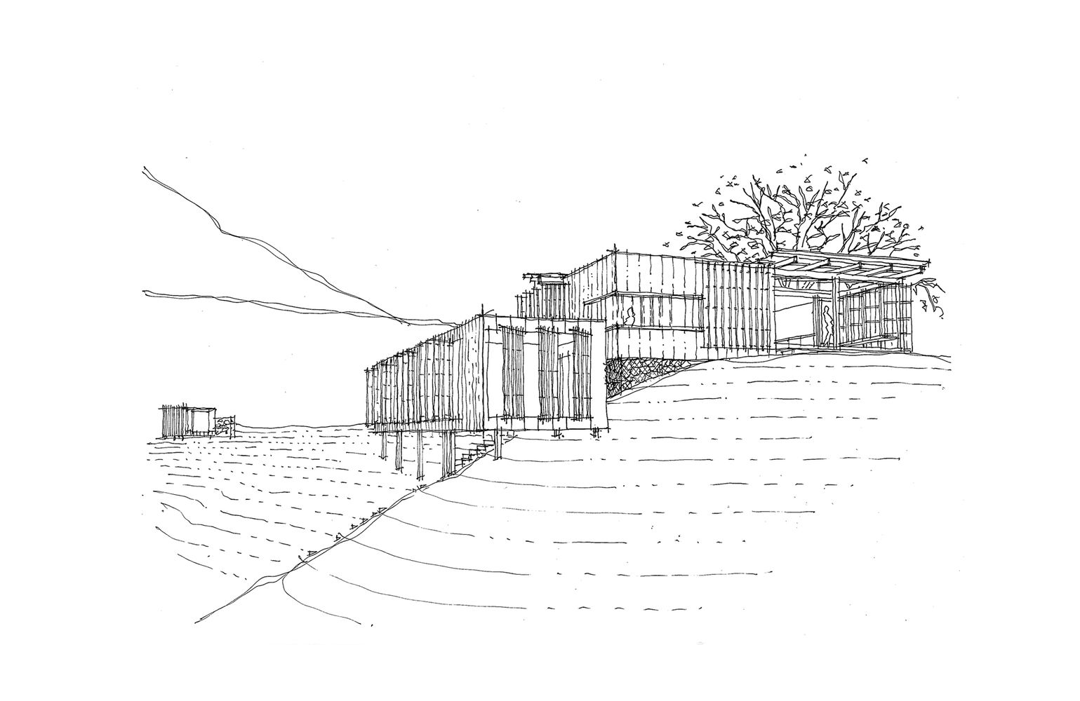 1539x1000 Gallery Of Castle Rock Beach House Herbst Architects - Beach House Sketch