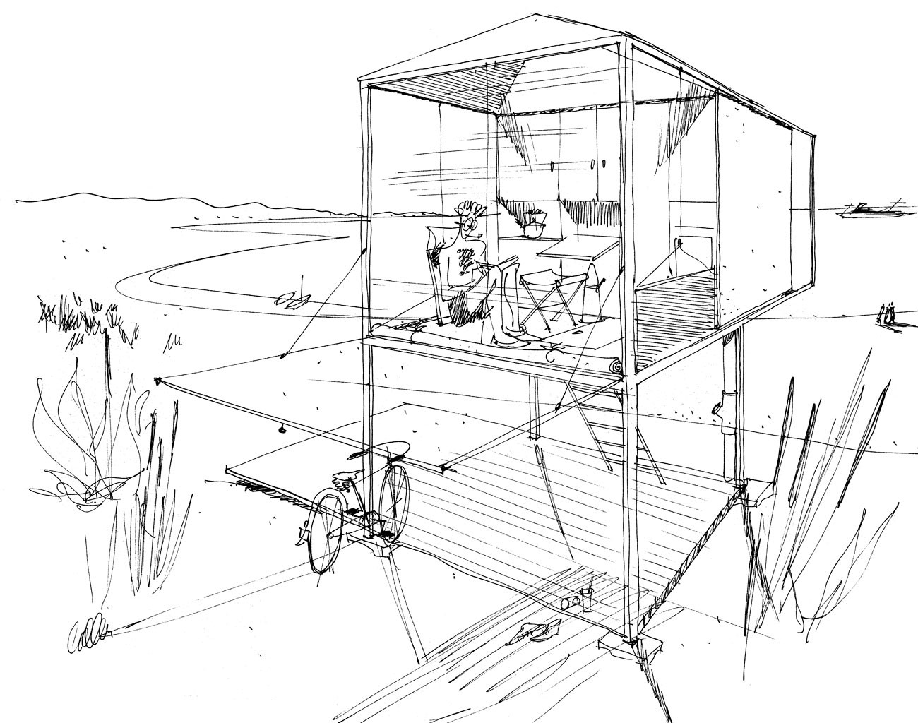 1300x1024 A Beach House For Everyone Princeton Arch Press Medium - Beach House Sketch