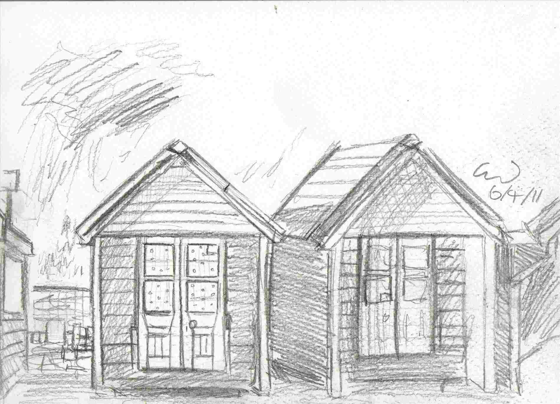 1899x1371 - Beach Hut Sketch