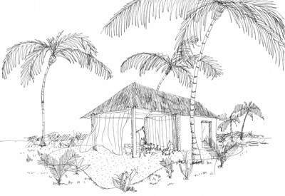 400x275 Bureau A - Beach Hut Sketch