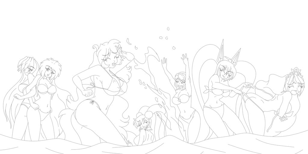 1024x512 Ocs Beach Party - Beach Party Sketch
