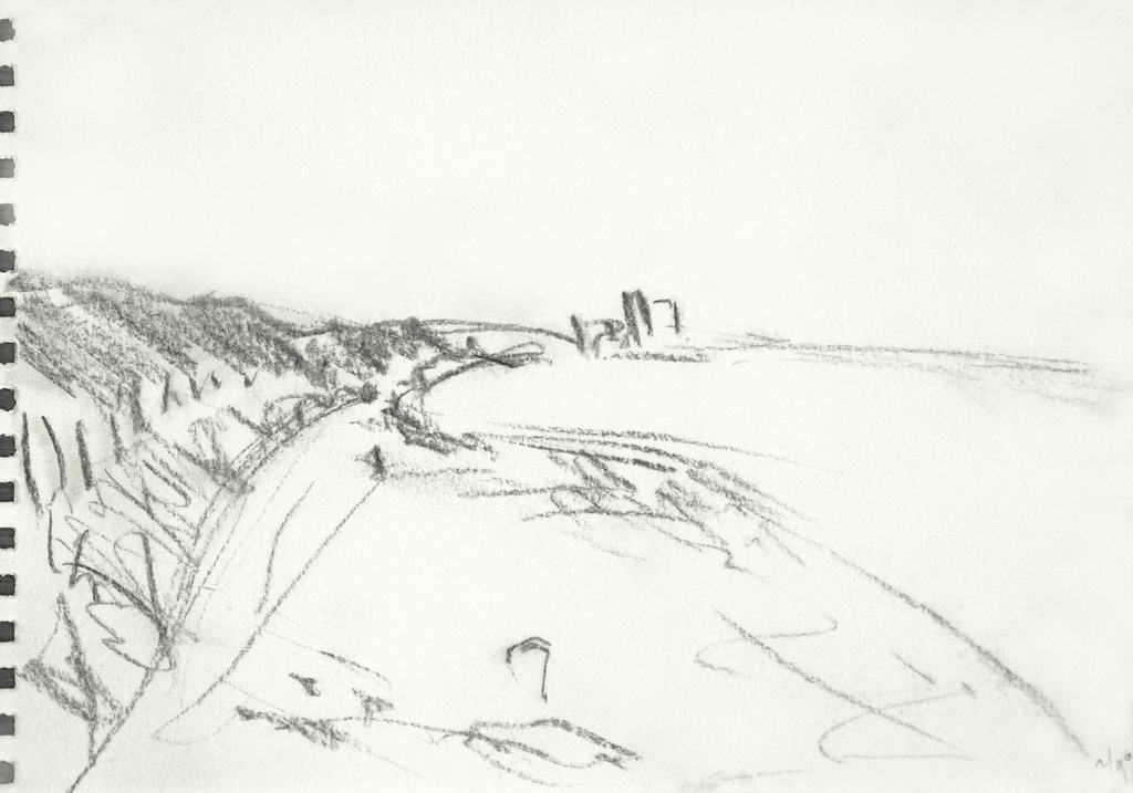 Beach Pencil Sketch
