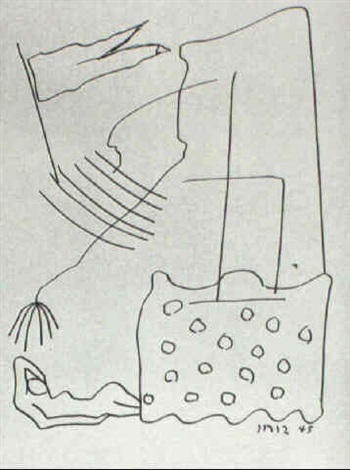 350x470 California Beach Scene By Man Ray On Artnet - Beach Scene Sketch