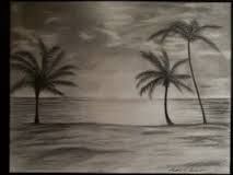 213x160 Photos Pencil Drawings Of Beach Scenes, - Beach Scene Sketch
