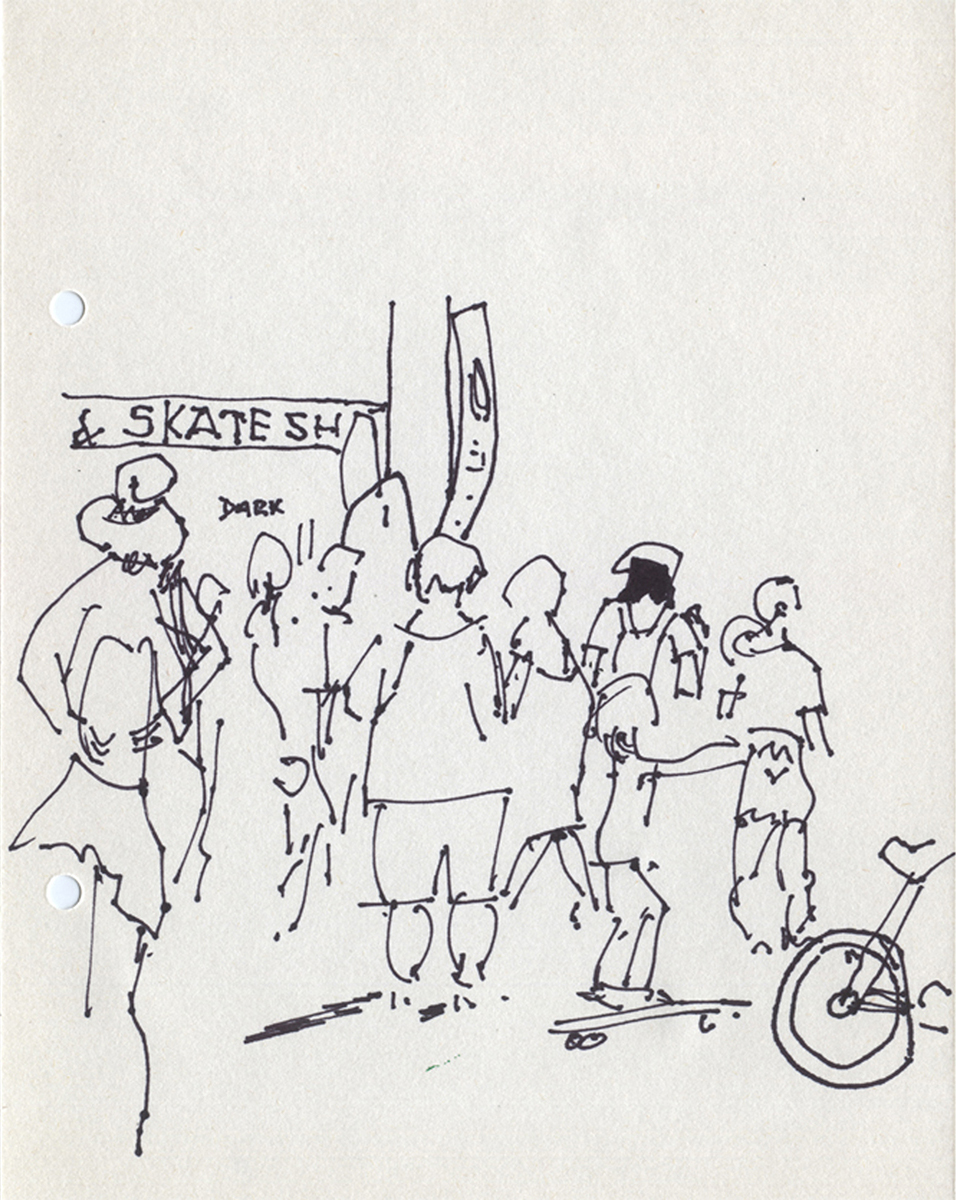 956x1200 Venice Beach Sketch 11 - Beach Sketch Images