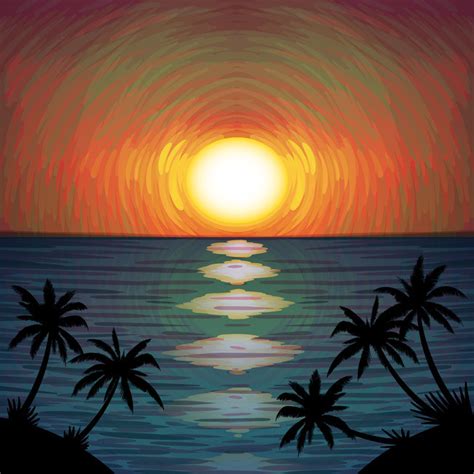 474x474 Sunset Cartoon Wallpaper Collection 10 Wallpapers, Cartoon Beach - Beach Sunset Sketch