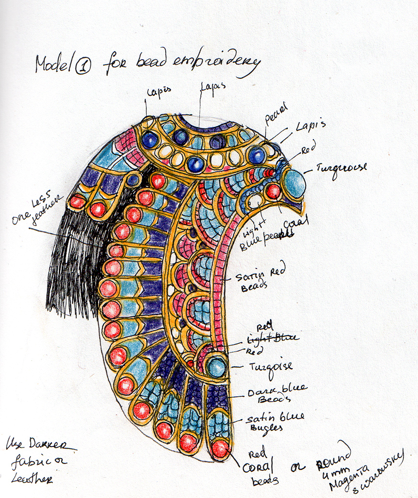 860x1024 Sketch Enchanted Doll - Beads Sketch