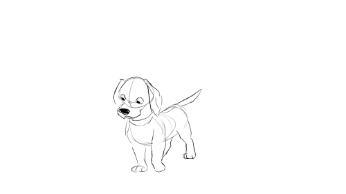500x281 Beagle Drawing Tumblr - Beagle Sketch