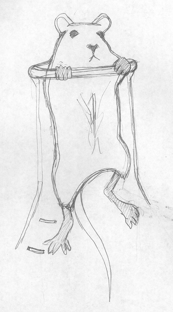 554x1000 Lab Rat Beaker Sketch Nicholas Hardeman - Beaker Sketch