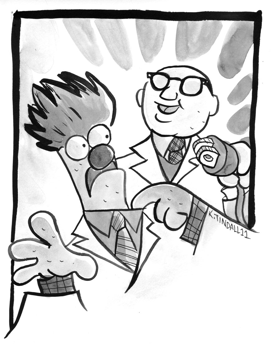 871x1124 Tim Sale Board Weekly Sketch Blog Beaker Amp Bunsen Honeydew - Beaker Sketch