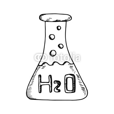 400x400 Beaker Medical Bezel Sketch Isolated On White Background Buy - Beaker Sketch