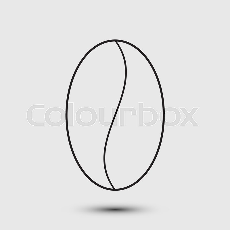 800x800 Coffee Bean Vector Sketch Icon Isolated On Background. Hand Drawn - Bean Sketch