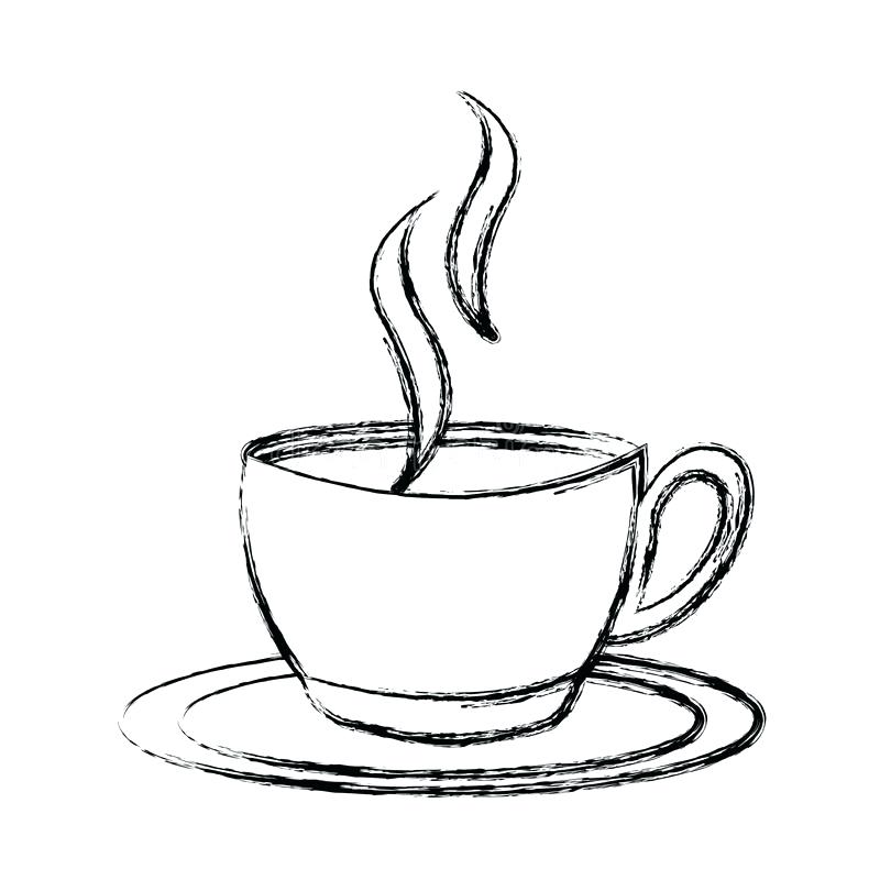 800x800 Coffee Cup Graphic Download Sketch Draw Coffee Cup Cartoon Stock - Bean Sketch