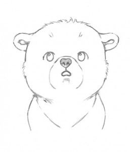257x300 Pin By Hyl On Kids Fashion Disney Art - Bear Face Sketch