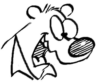 402x338 Bearface Sketch By Cheesybear - Bear Face Sketch