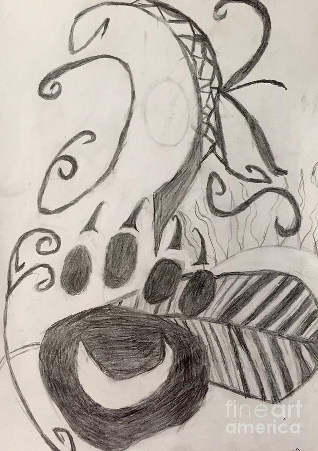 634x900 Native Bear Paw Drawing By Shylee Charlton - Bear Paw Sketch
