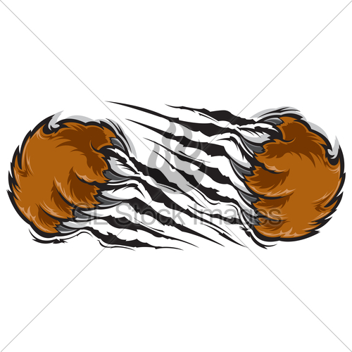 500x500 Bear Claw Gl Stock Images - Bear Paw Sketch