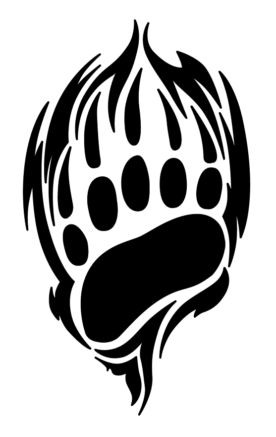 557x880 Bear Paw Tribal Tattoo Sketch Tattoo Ideas - Bear Paw Sketch