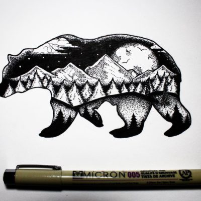 400x400 Sketch Art, Pencil Drawings Tag Bear Archives - Bear Sketch Art