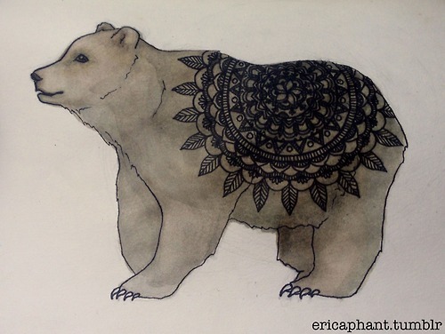 500x376 Ericaphant Doing Some Animal Doodles Again. This Is Igor The - Bear Sketch Tumblr
