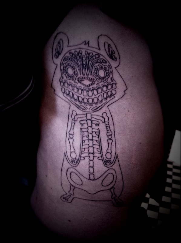 598x800 Eske A Sketch Mexican Bear Tattoo - Bear Tattoo Sketch