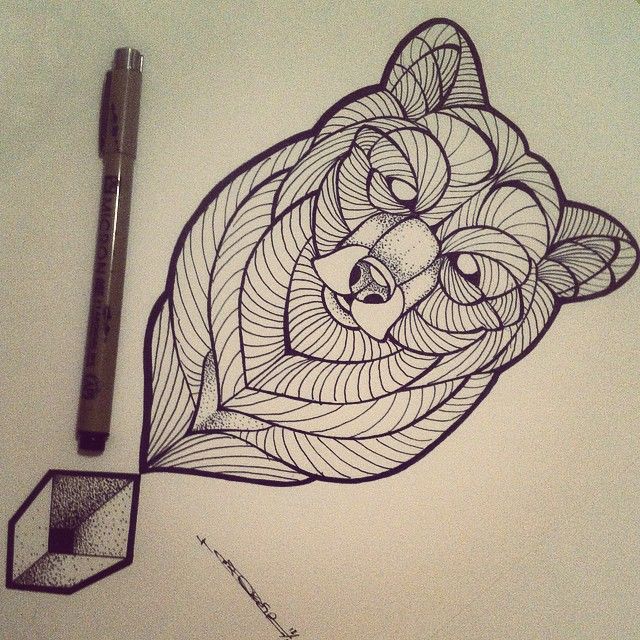 640x640 Pin By Brody On Tattoos Tattoos, Ink And Bear Tattoos - Bear Tattoo Sketch
