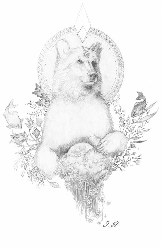 644x987 Sketch Bear - Bear Tattoo Sketch