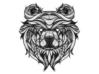 400x300 55 Beautiful Sketch Shots From Dribbble Motif - Bear Tattoo Sketch