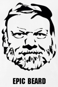 190x286 Epic Beard Man Sketch By Brentter Spreadshirt - Beard Man Sketch