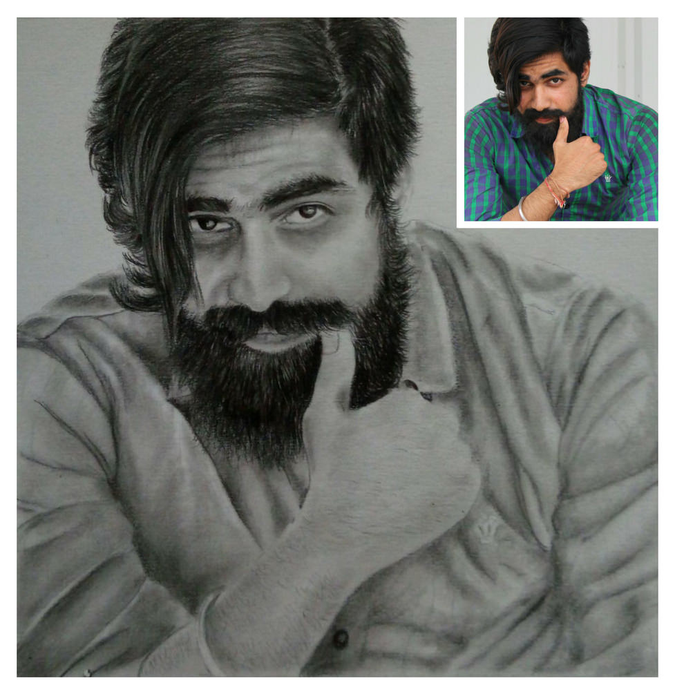 977x1005 Bearded Man Charcoal Sketch The Beard Signifies The - Beard Man Sketch