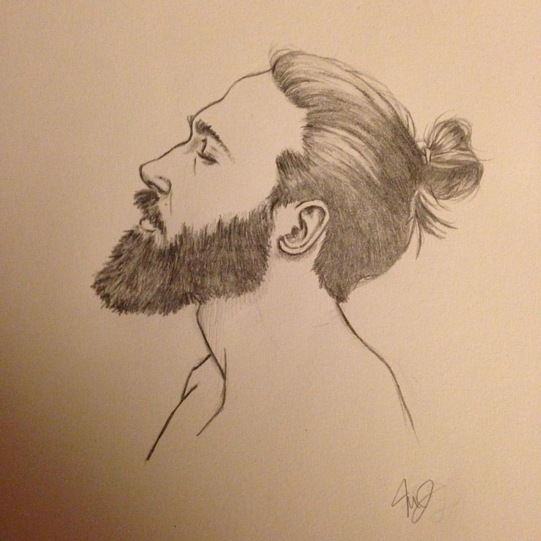 Beard Sketch At PaintingValley.com | Explore Collection Of Beard Sketch