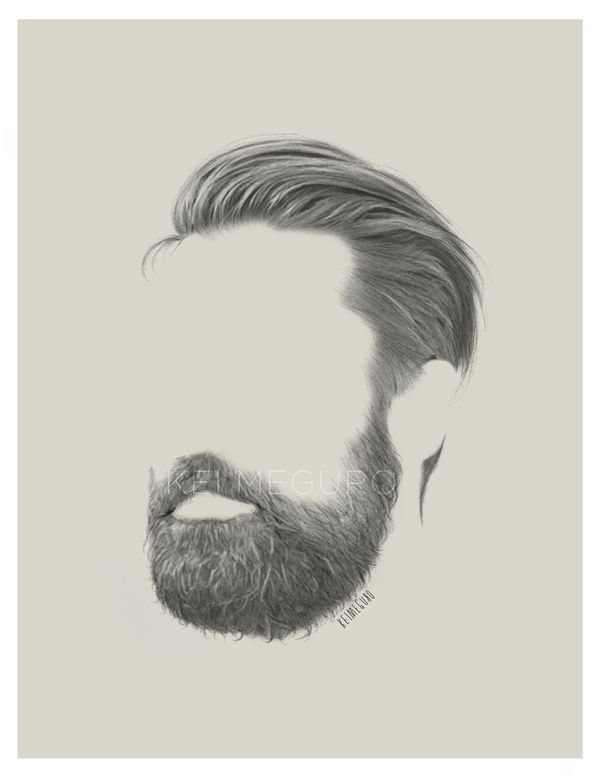 600x776 Pin By Gerrie Coetzee On Beards Hair And Beard - Beard Sketch