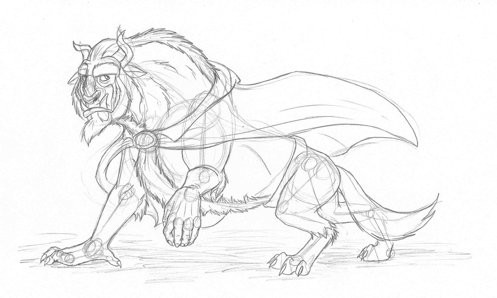 1024x614 Beast Sketch By Atarial - Beast Sketch