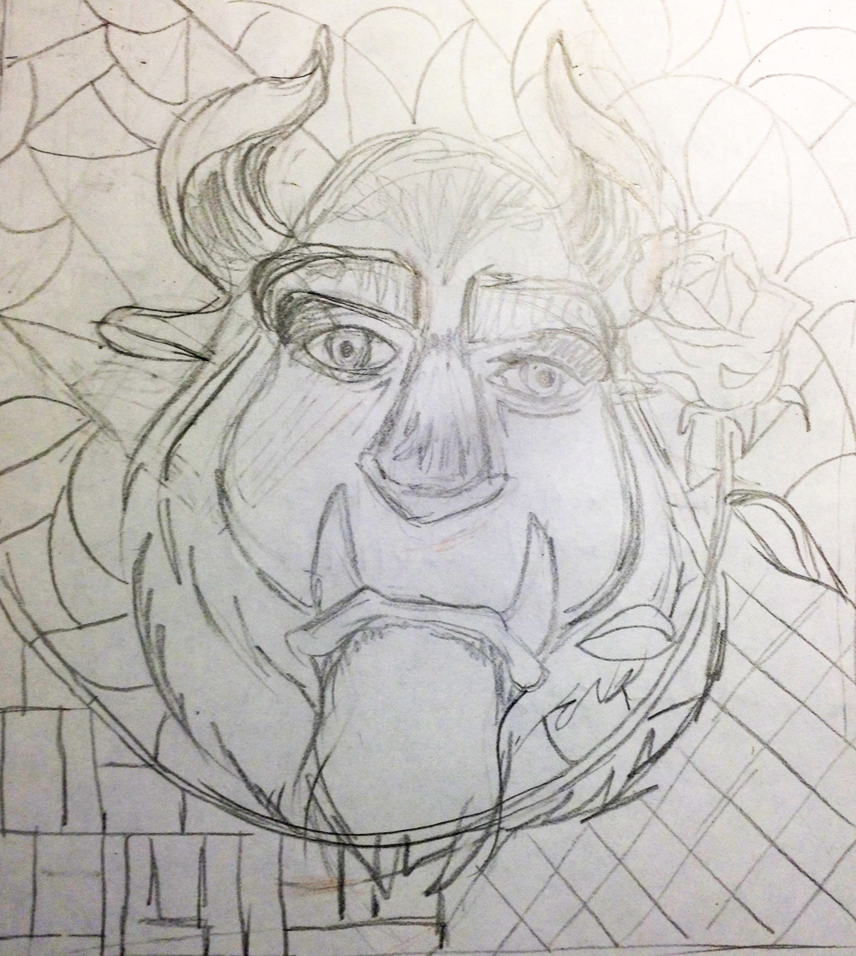 1671x1867 The Beast Sketch Gettingcreative365 - Beast Sketch