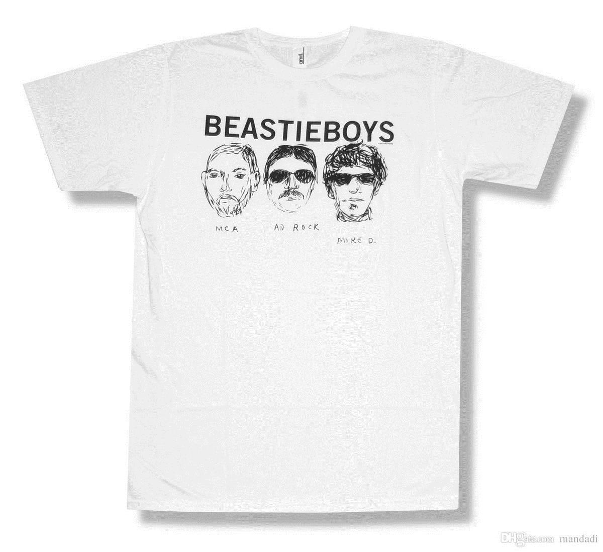1200x1098 Beastie Boys Three Heads Hip Hop Sketch White T Shirt New Official - Beastie Boys Sketch