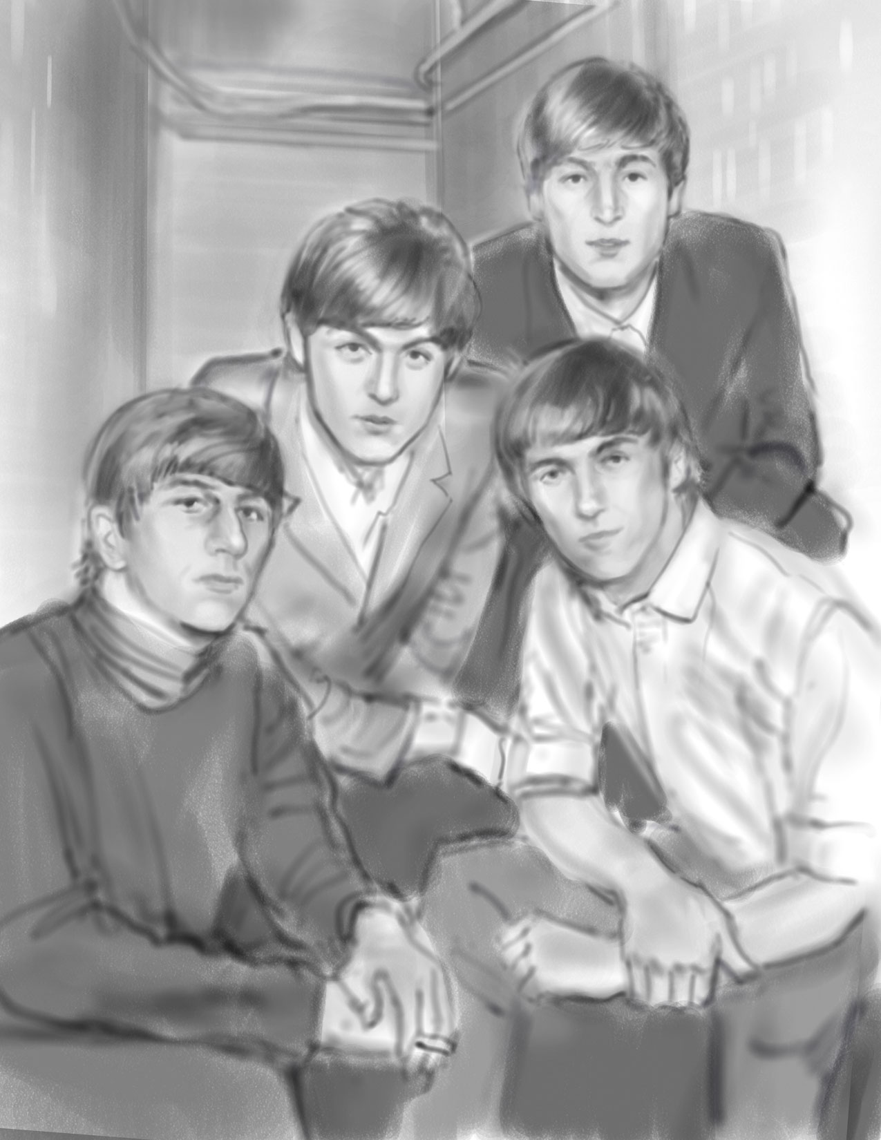1275x1650 V1tal - Beatles Sketch