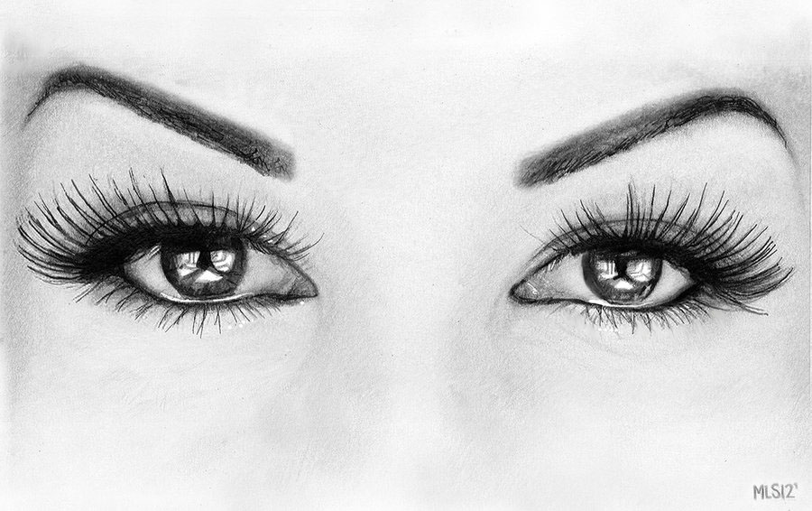 900x566 Eyes Drawing, Pencil, Sketch, Colorful, Realistic Art Images - Beautiful Eyes Sketch