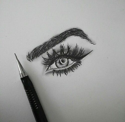 Beautiful Eyes Sketch at PaintingValley.com | Explore collection of ...