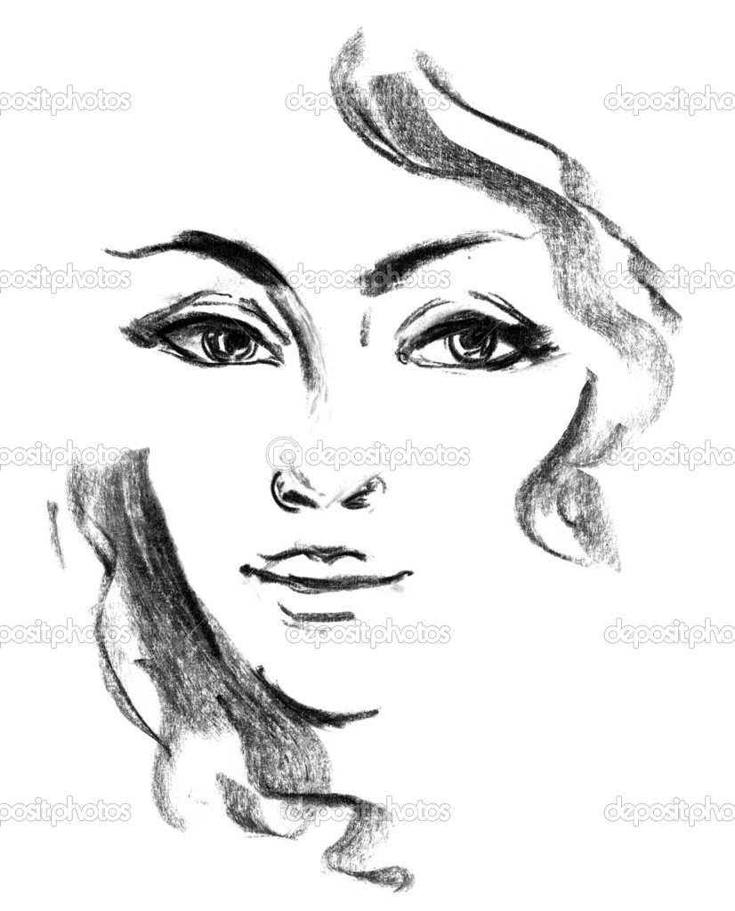 826x1024 Beautiful Pencil Sketches Of Female Pencil Drawings Female - Beautiful Girl Face Sketch