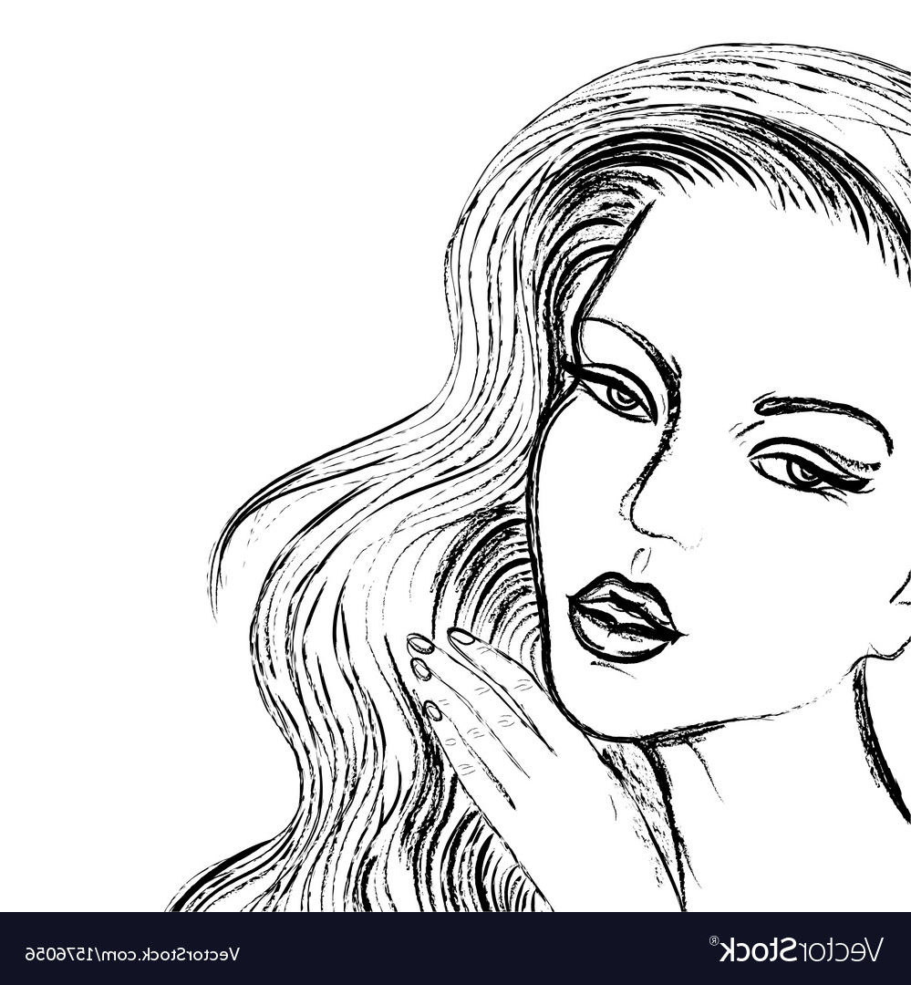 999x1080 A Beautiful Women Image Sketch Sketch Of Beautiful Women Face Like - Beautiful Girl Face Sketch