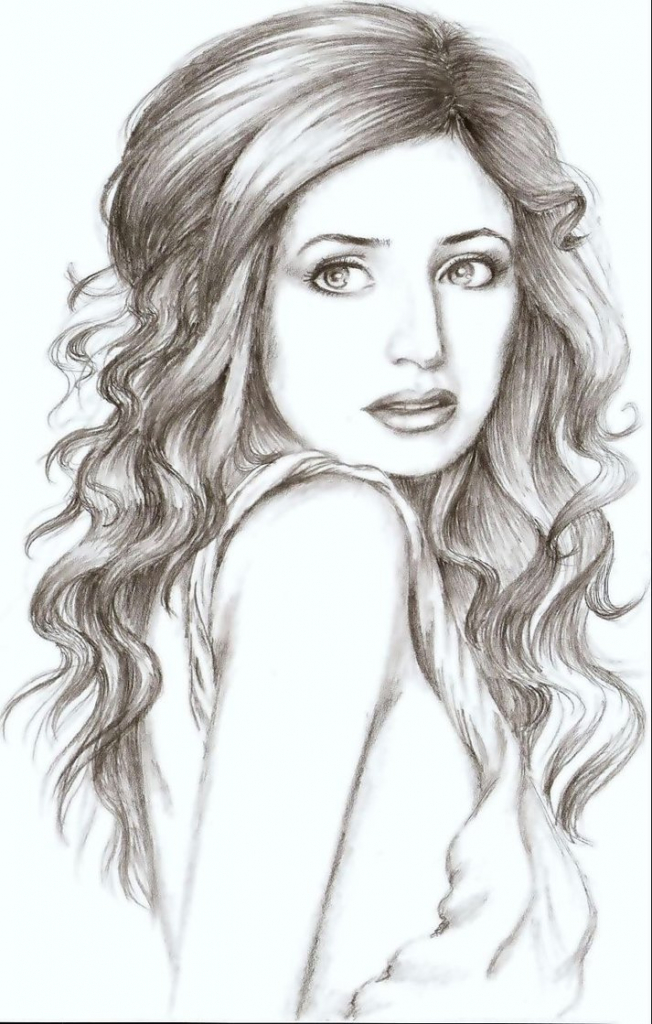 652x1024 Collection Of Beautiful Female Face Drawing High Quality - Beautiful Girl Sketch