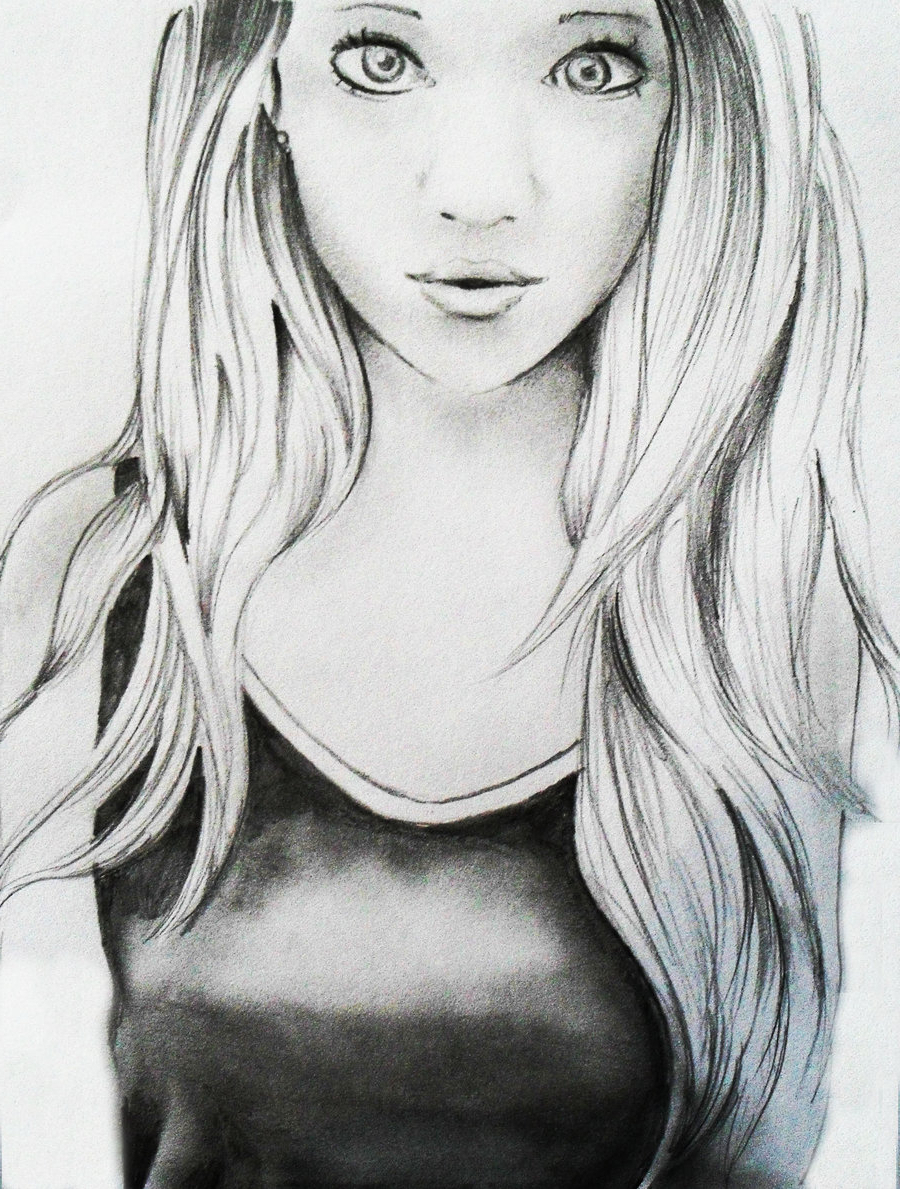 900x1189 Collection Of Beautiful Girl Drawing Tumblr High Quality - Beautiful Girl Sketch